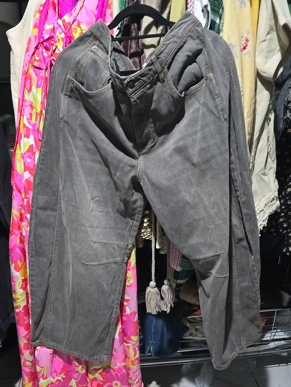 WE THE FREE PEOPLE GOOD LUCK MID RISE BARREL - Picture 3 of 6